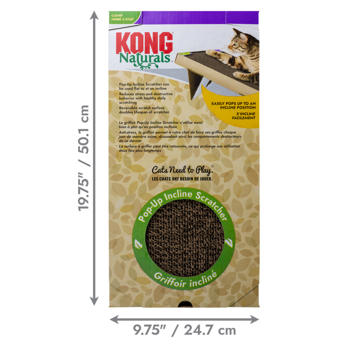 Kong Naturals Pop Up Incline Scratcher with Catnip