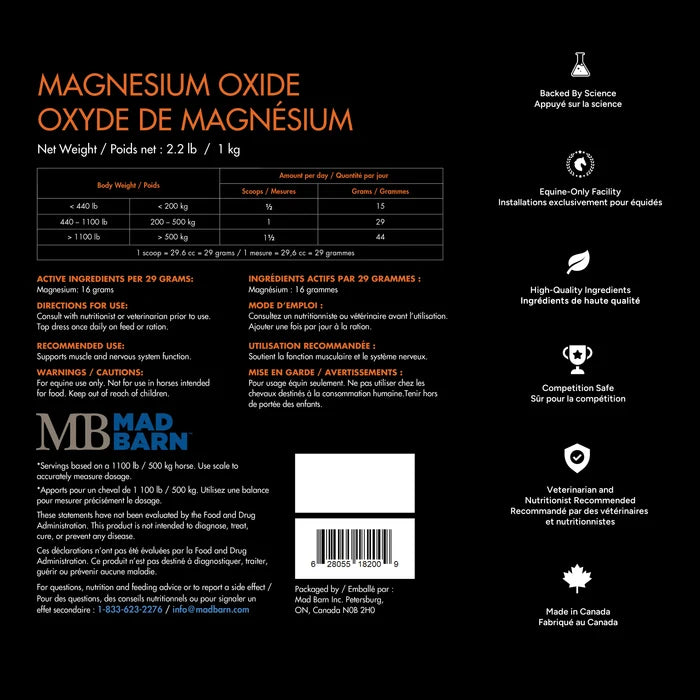 Magnesium Oxide 1Kg 🍁MadBarn