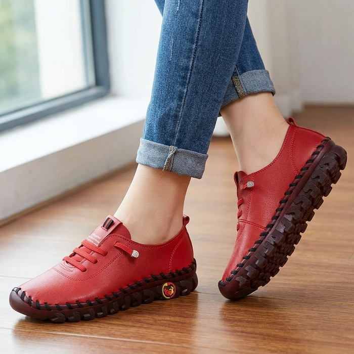 Marlowe – Hand-Stitched PU Loafers for All-Day Comfort