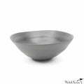 Matte Porcelain Cereal Bowls Grey Set of 4