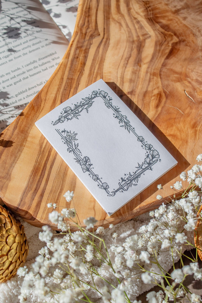 Meaggie Moos - Ivory Swords Fantasy 3x4 Sticky Notes Post-It Notepad