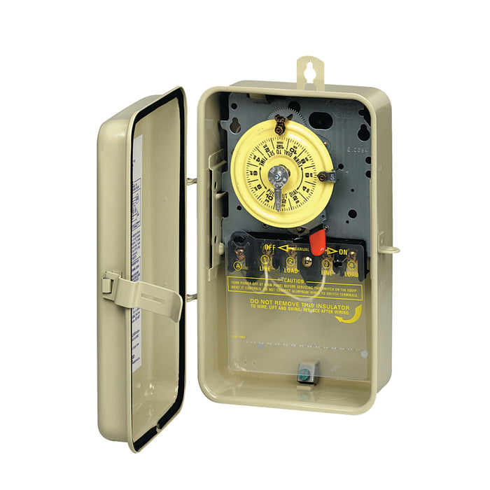 208 to 277 VAC 40 A 6.5 x 3.625" x 10.125" Mechanical Time Switch | ITMT104R3"