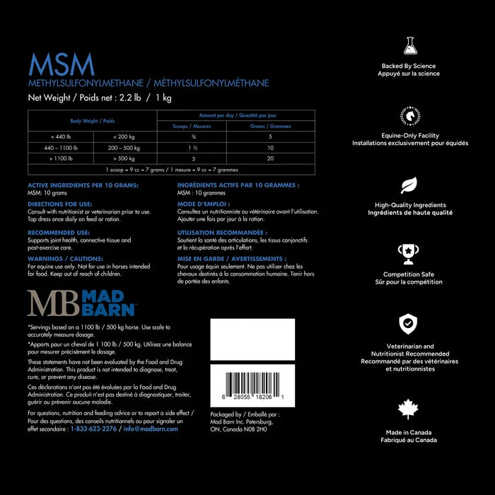 MSM -Joint Health Supplement 🍁  MadBarn