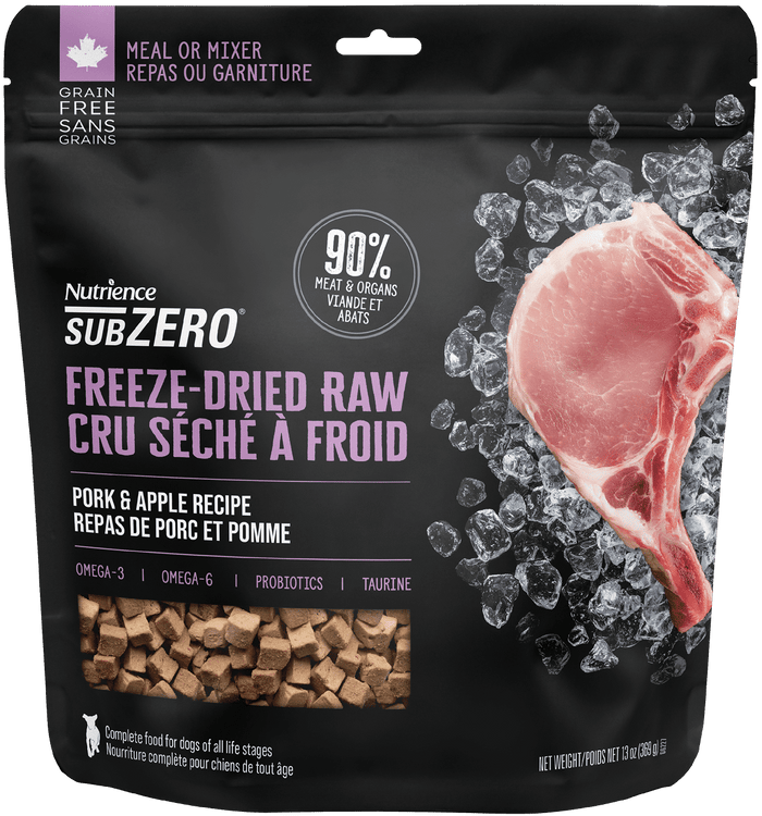 Nutrience 🍁 SubZero Pork & Apple Freeze Dried Raw Dog Food