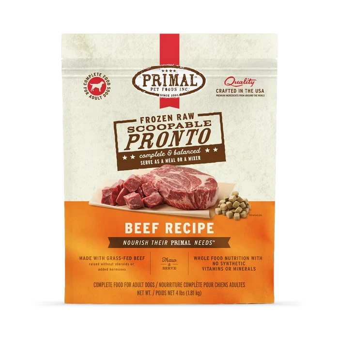 Primal™ Frozen Raw Scoopable Pronto Beef Recipe Dog Food