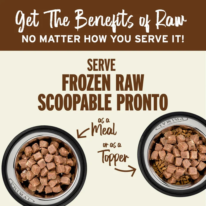 Primal™ Frozen Raw Scoopable Pronto Beef Recipe Dog Food