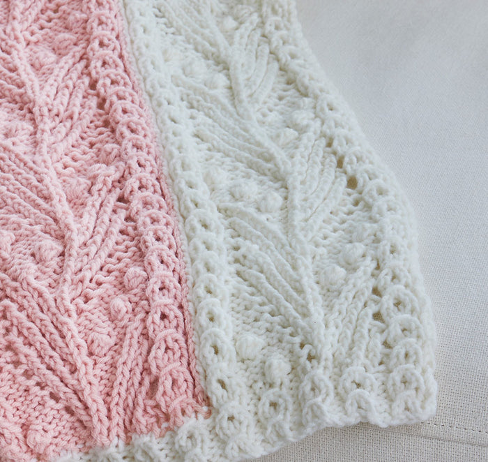 Ribbed Leaves Throw