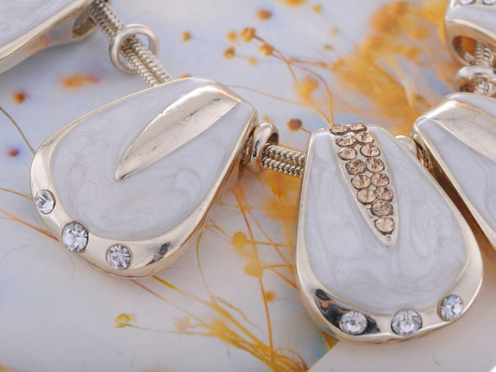 Shell Like Petal Dangling Necklace