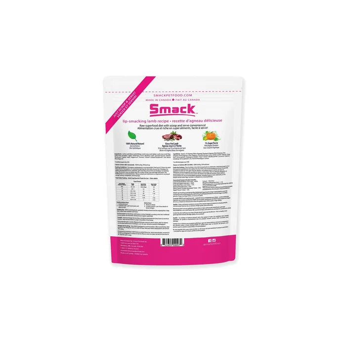 Smack 🍁Lip-Smacking Lamb Dehydrated Raw Dog Food