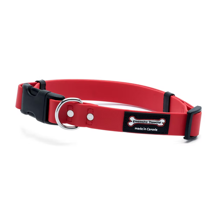 Smoochy Poochy 🍁Red Waterproof Quick Release  Collar