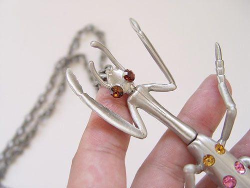 Stainless Steel Butterfly Earring Set Necklace Pendant
