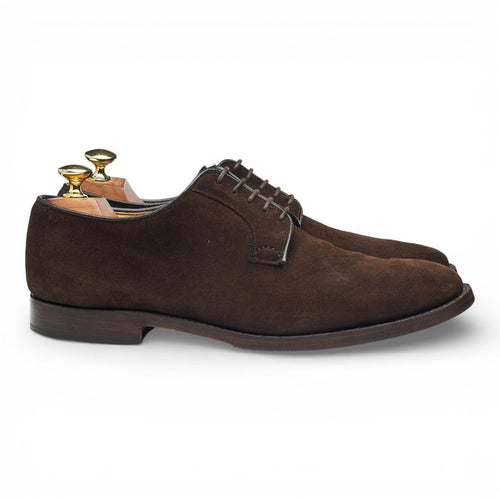'Stratton' Dark Brown Suede Derby UK 7.5 F