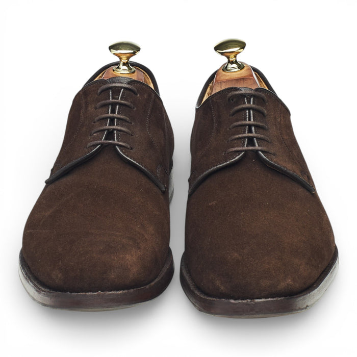'Stratton' Dark Brown Suede Derby UK 7.5 F