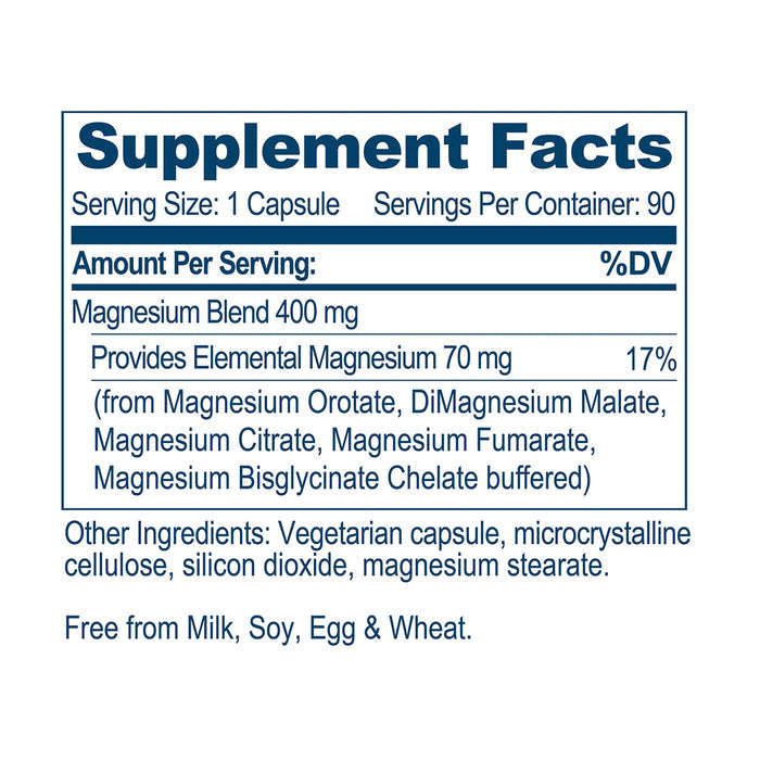 SupraMag Magnesium Blend by Ayush - Label