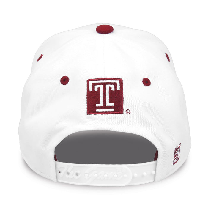 Temple Owls Bookstore Snapback - White, alternate view 1