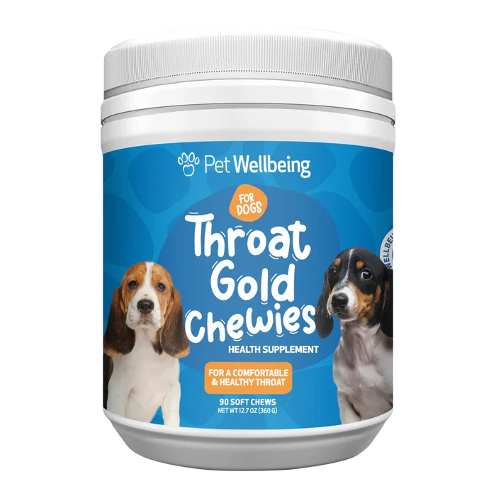 Throat Gold Chewies - for Occasional Throat Discomfort in Dogs