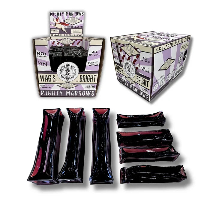 Wag & Bright 🍁 Beef Liver Mighty Marrows Collagen Dental Chew for Dogs