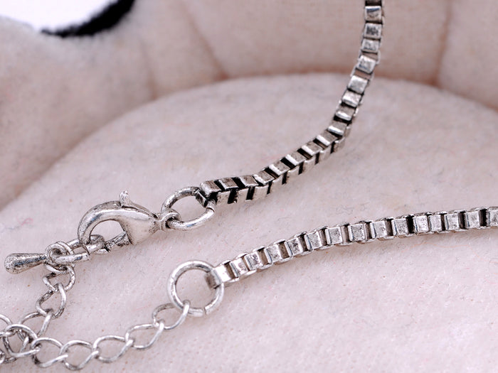 Women Vintage Classic Necklace With Opal Fossil S