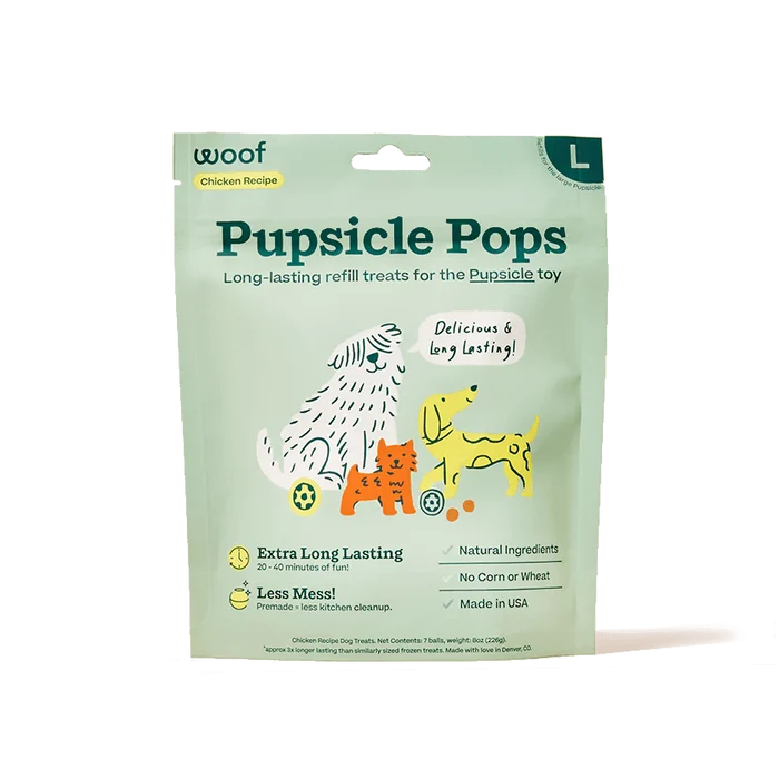 Woof PB & Chicken Pupsicle Refill Pops