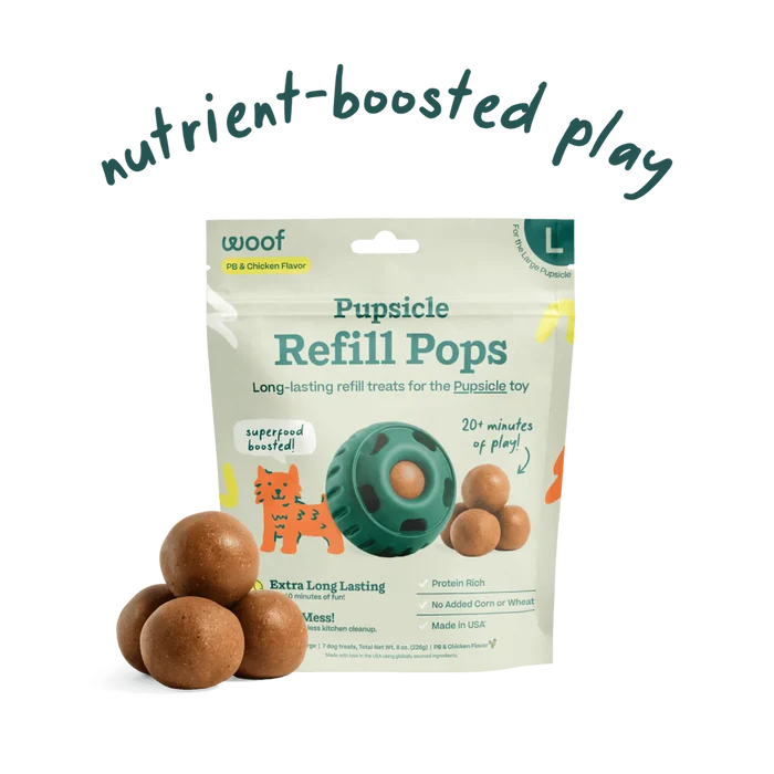 Woof PB & Chicken Pupsicle Refill Pops