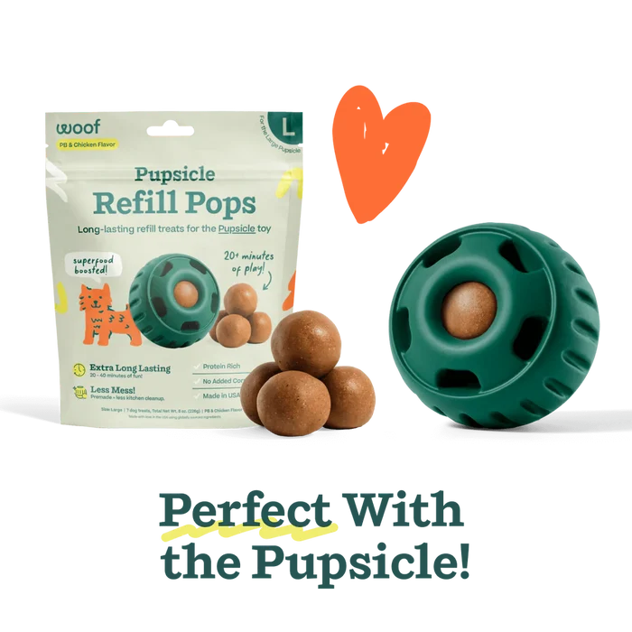 Woof PB & Chicken Pupsicle Refill Pops