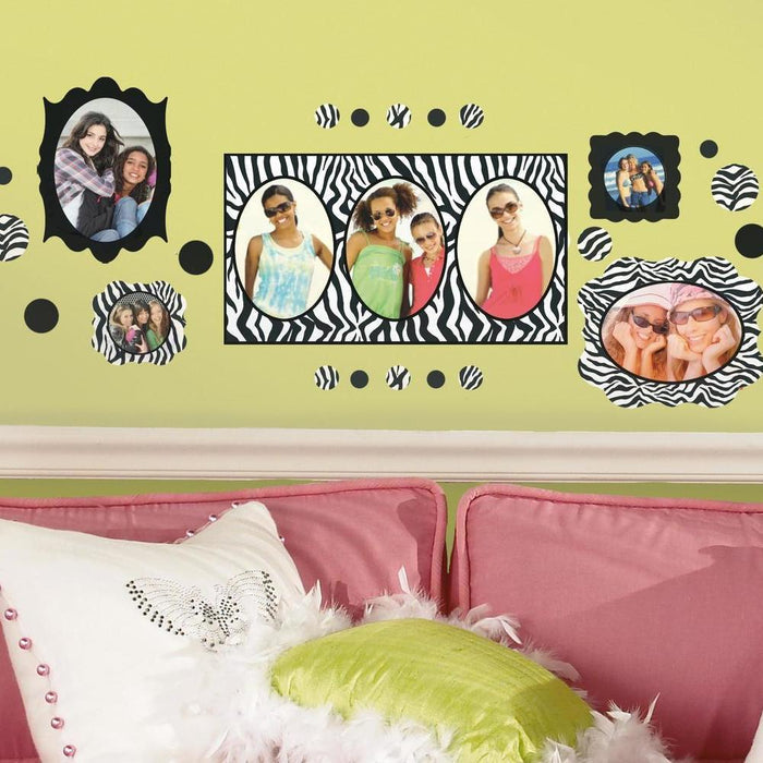 ZEBRA FRAMES PEEL & STICK WALL DECALS
